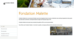 Desktop Screenshot of fondationmalette.com