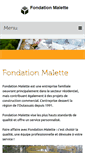 Mobile Screenshot of fondationmalette.com