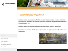 Tablet Screenshot of fondationmalette.com